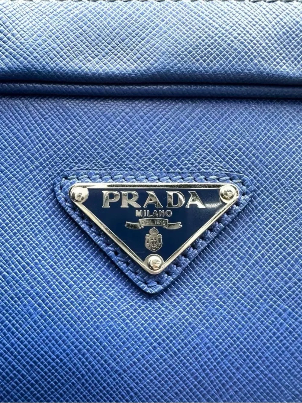 Prada Royal Blue Saffiano Business Bag/briefcase